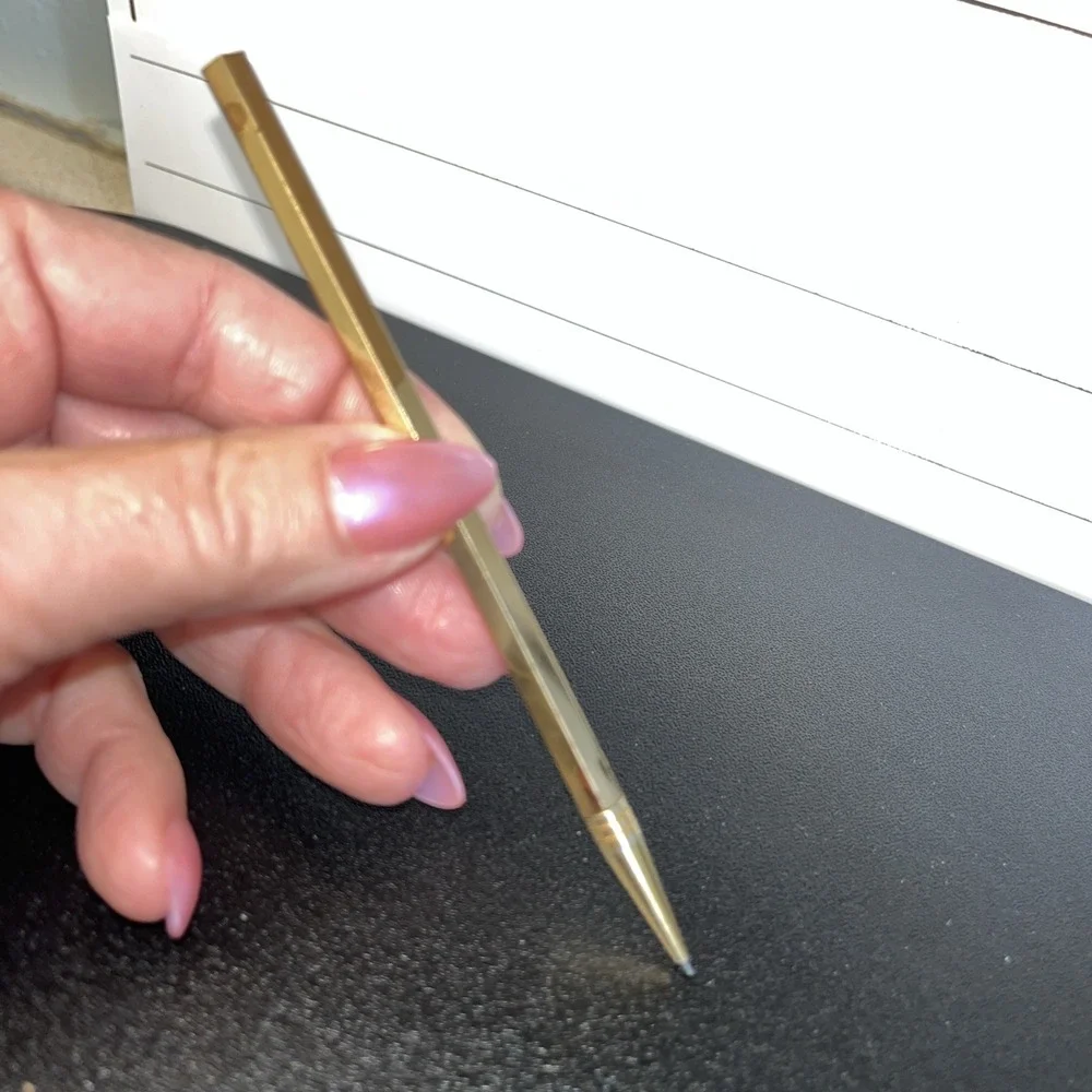 Antique Vintage Mechanical Pencil‎ - BRASS/GOLD Twistable No Cap